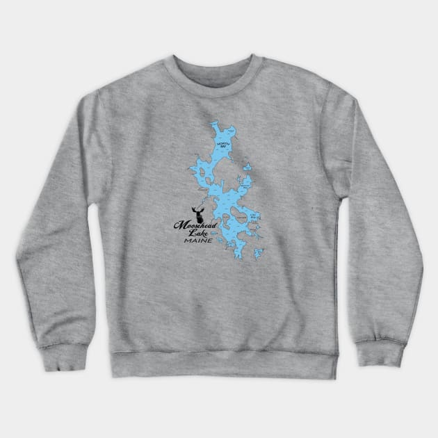 Moosehead Lake Maine Crewneck Sweatshirt by ACGraphics